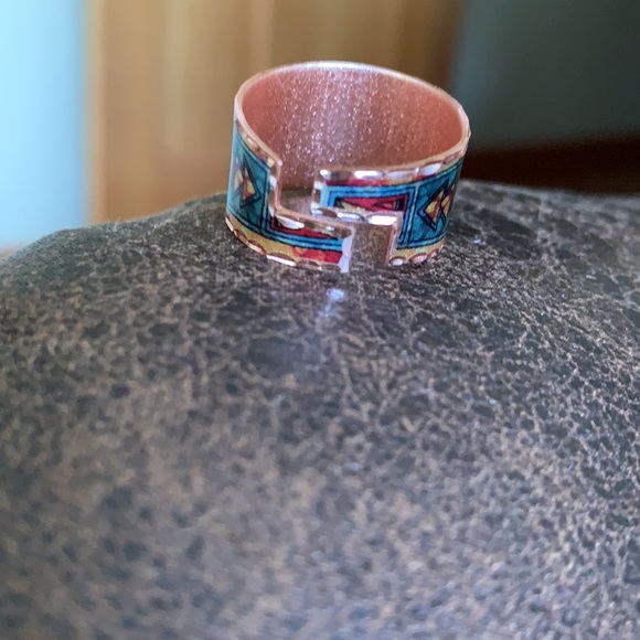 Native American Sun Kachina Art Ring - Picture 8 of 10